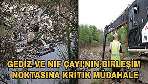 Gediz ve Nif Çayı’nın Birleştiği Noktada Dikkat Çeken Evsel Atık Kirliliği