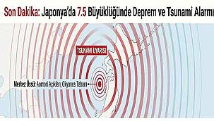 Japonya’da 7,5 Büyüklüğünde Deprem: Kıyı Şeridinde Tsunami Alarmı