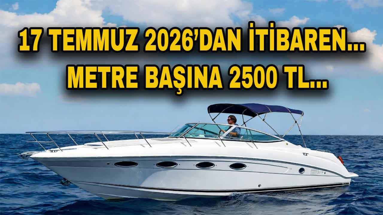 Teknenizi Başkasına Vermenin Bedeli: Metre Başına 2.500 TL!