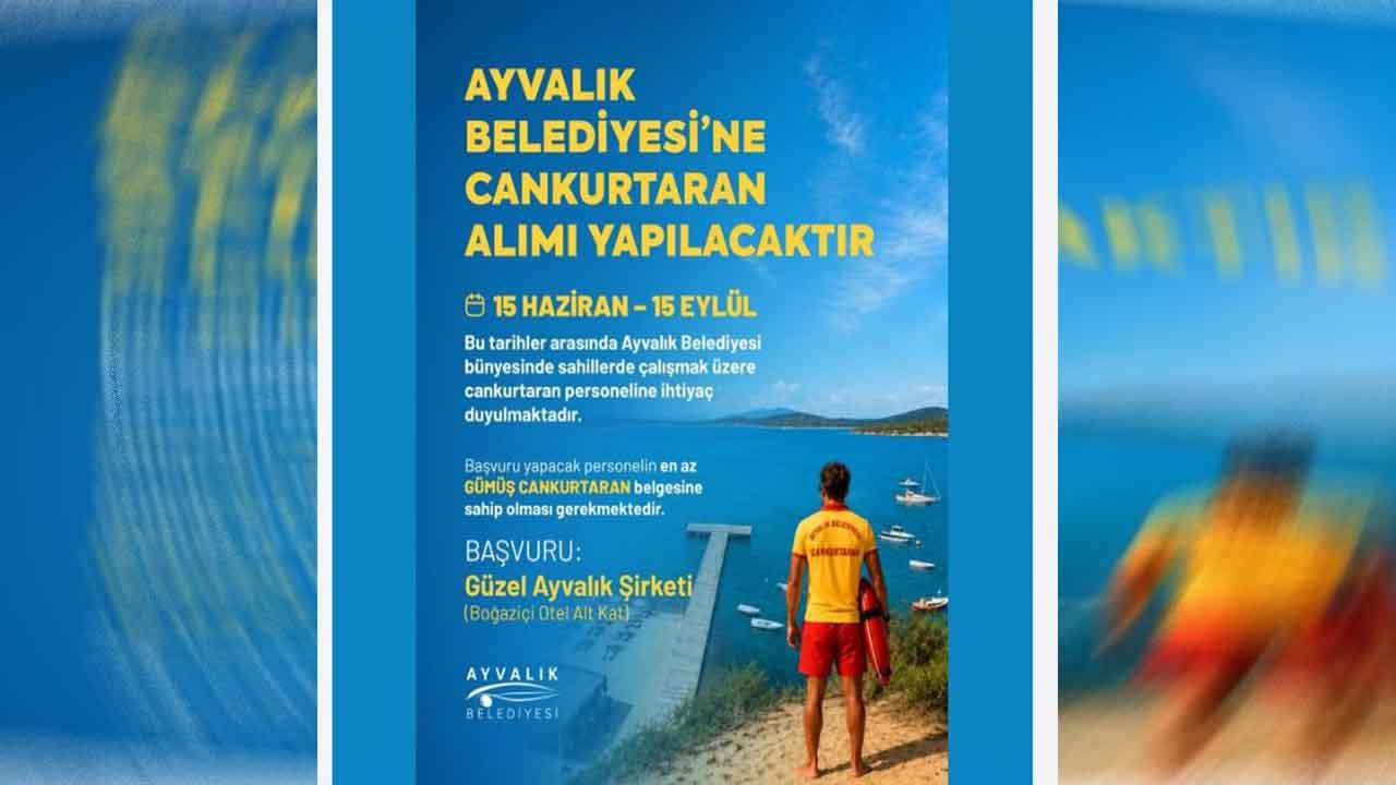 Ayvalık Belediyesi yaz sezonu için cankurtaran alımı yapacak