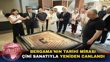 Bergama Kermesi'nde Antik İzlerden Çiniye Sergisi Açıldı