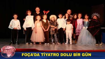 Foça Belediye Tiyatrosu Çocuk Oyuncuları ve öğrencileri üç farklı oyunla sahne aldı