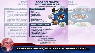 Foça Belediyesi Yaz Kursları İçin Kayıtlar Başladı