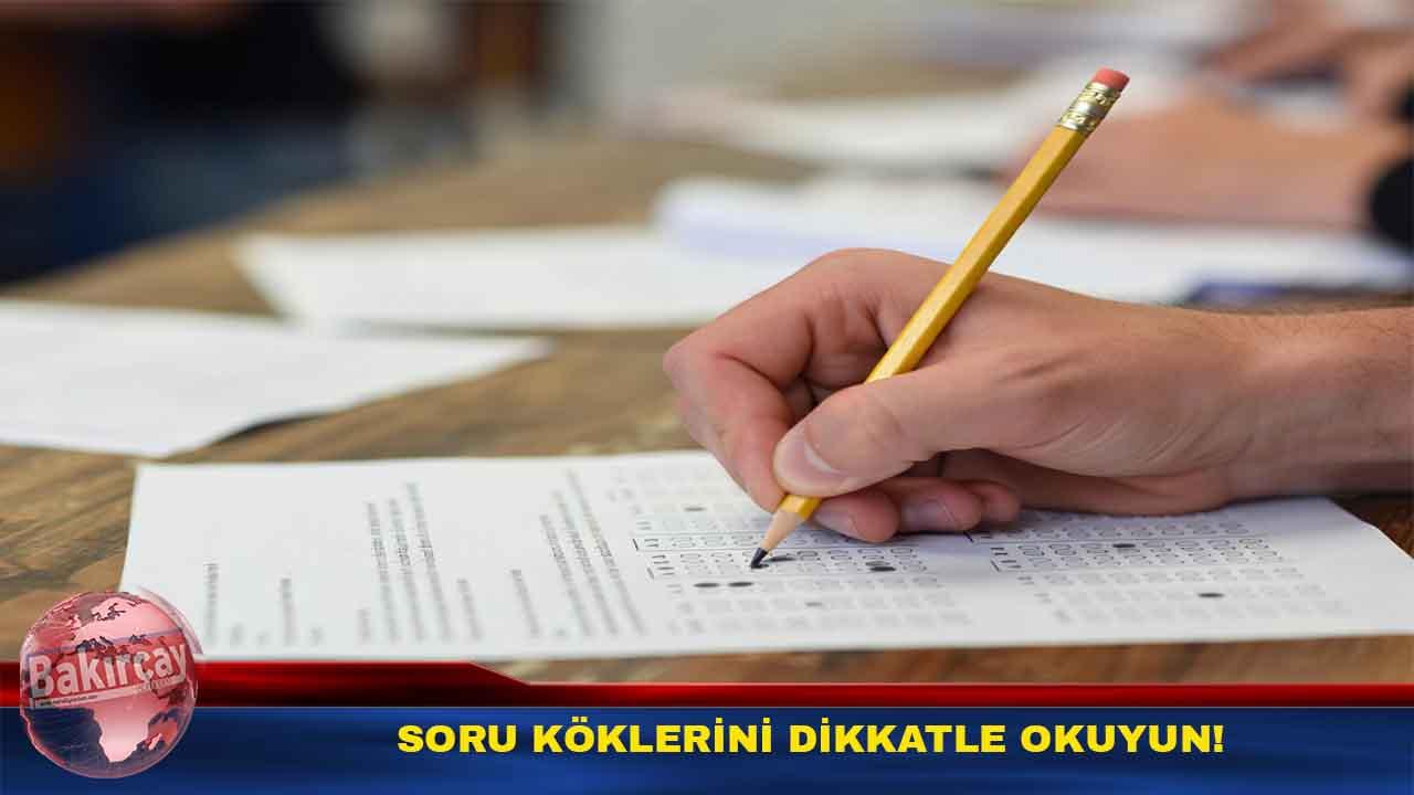 Sınavda ‘Değildir’, ‘yoktur’ gibi soru köklerini dikkat!