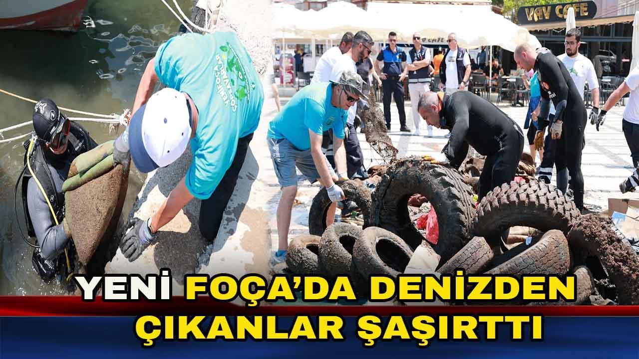 Yeni Foça'da Kıyı ve Deniz Dibi Temizliği Yapıldı