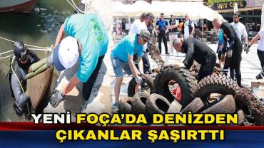 Yeni Foça'da Kıyı ve Deniz Dibi Temizliği Yapıldı