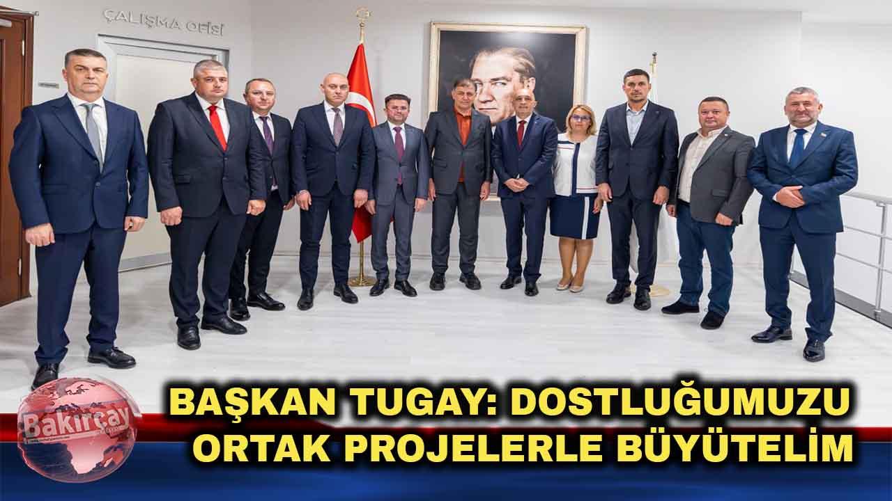 Başkan Tugay, Kırcaali Belediye Başkanı Mümün'ü ağırladı