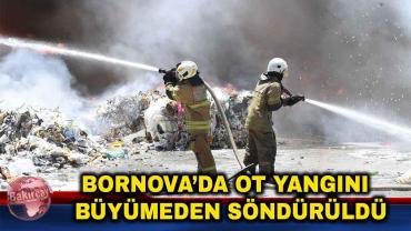 Bornova Çiçekli'de Ot Yangını: İtfaiye ve Orman Ekiplerinden 30 Dakikada Müdahale