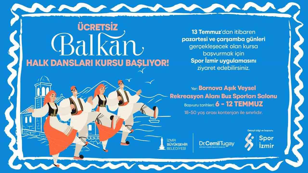 Büyükşehir'den 18-50 Yaşa Özel Ücretsiz Balkan Dansları Kursu
