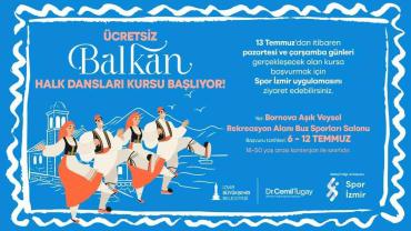 Büyükşehir'den 18-50 Yaşa Özel Ücretsiz Balkan Dansları Kursu