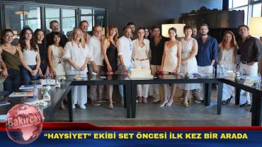 'Haysiyet' dizisinin okuma provası yapıldı