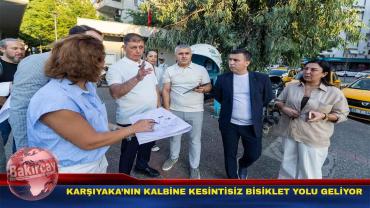 Karşıyaka'da 2,4 kilometrelik kesintisiz bisiklet yolu için çalışmalar başlıyor